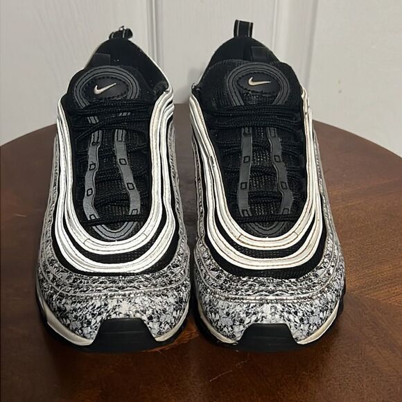 🔥 Nike Air Max 97 'Cocoa Snake' Running Shoes Women's Size 8 Black White - GUC - Picture 5 of 15